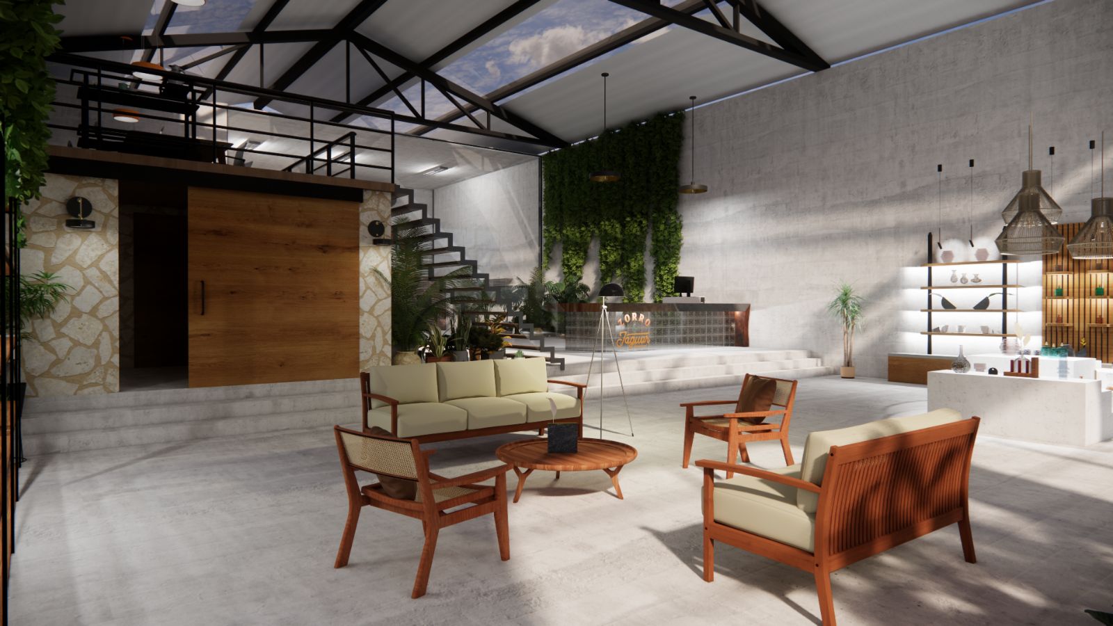 Zorro y Jaguar — interior de la bodega